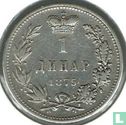 Servië 1 dinar 1875 - Afbeelding 1