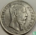Mexique 1 peso 1866 (Mo) - Image 2