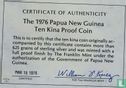 Papua New Guinea 10 kina 1976 (PROOF) - Image 3