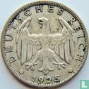 Empire allemand 1 reichsmark 1925 (E) - Image 1