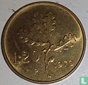 Italië 20 lire 1970 (misslag) - Afbeelding 1
