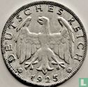 Empire allemand 1 reichsmark 1925 (G) - Image 1