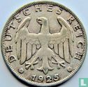 German Empire 1 reichsmark 1925 (F) - Image 1