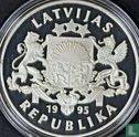 Latvia 1 lats 1995 (PROOF) "50th anniversary of the United Nations" - Image 1