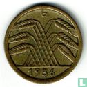 Deutsches Reich 5 Reichspfennig 1936 (Weizenähren - G) - Bild 1