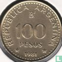 Argentinië 100 pesos 1981 - Afbeelding 1