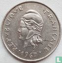 Nieuwe Hebriden 10 francs 1967 - Afbeelding 1
