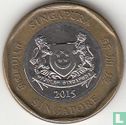 Singapore 1 dollar 2015 - Image 1