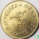 Nieuwe Hebriden 5 francs 1982 - Afbeelding 2