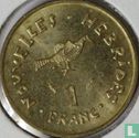 Nieuwe Hebriden 1 franc 1982 - Afbeelding 2