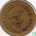 Nieuwe Hebriden 5 francs 1975 - Afbeelding 2