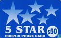 5 star prepaid phone card - Afbeelding 1