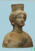 Busto fittile di divinità Ctoria con "polos" (V sec, a. C.) - Bild 1