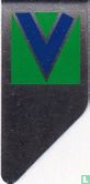 Letter V green blue - Bild 1