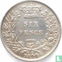 Royaume-Uni 6 pence 1844 (grand 44) - Image 1
