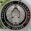 Belarus 20 rubles 2012 (PROOF) "European bison" - Image 1