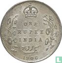 British India 1 rupee 1906 (Calcutta) - Image 1