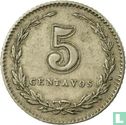 Argentinië 5 centavos 1904