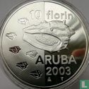 Aruba 10 florin 2003 (PROOFLIKE) "Shellfish" - Image 1