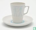 Koffiekop en schotel - Diana - Decor Athene Lichtblauw - Mosa - Image 1