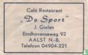 Café Restaurant "De Sport" - Image 1