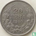 Bulgarije 20 leva 1940 - Afbeelding 1