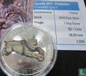 Canada 5 dollars 2017 (coloured) "Lynx" - Image 3