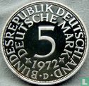 Germany 5 mark 1972 (PROOF - D) - Image 1