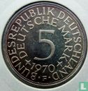 Allemagne 5 mark 1970 (F) - Image 1