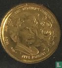 Guernsey 5 pounds 2000 (PROOF - gold) "100th Birthday of Queen Mother" - Image 2