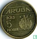 Aruba 5 Florin 2013 "Abdication of Queen Beatrix" - Bild 1