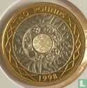 Verenigd Koninkrijk 2 pounds 1998 (PROOF - gedeeltelijk verguld zilver) - Afbeelding 1
