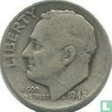 United States 1 dime 1948 (without letter) - Image 1