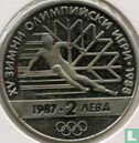 Bulgarije 2 leva 1987 (PROOF) "1988 Winter Olympics in Calgary" - Afbeelding 1