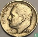 États-Unis 1 dime 1953 (D) - Image 1