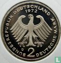 Germany 2 mark 1972 (D - Theodor Heuss) - Image 1