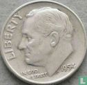 United States 1 dime 1954 (D) - Image 1