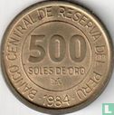 Peru 500 soles de oro 1984 "150th anniversary Birth of Admiral Grau" - Afbeelding 1