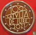Lettonie 2 euro 2021 (coincard) "100th anniversary Iure recognition of the Republic of Latvia" - Image 3
