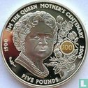 Guernsey 5 pounds 2000 (PROOF - silver) "100th Birthday of Queen Mother" - Image 2