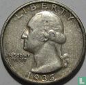Verenigde Staten ¼ dollar 1935 (S) - Afbeelding 1