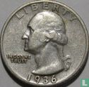United States ¼ dollar 1936 (S) - Image 1
