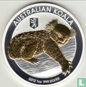 Australië 1 dollar 2012 (gedeeltelijk verguld - met privy merk) "Koala" - Afbeelding 1
