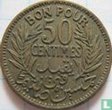 Tunesië 50 centimes 1941 (AH1360)  - Afbeelding 2