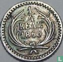 Guatemala ¼ real 1860 - Image 1