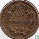 Peru 2 centavos 1864 (koper-nikkel) - Afbeelding 2