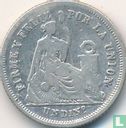 Peru 1 dinero 1863 - Image 2