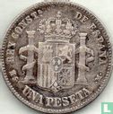 Spanje 1 peseta 1882 - Afbeelding 2