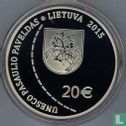 Litouwen 20 euro 2015 (PROOF) "Struve Geodetic Arc" - Afbeelding 1