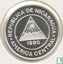 Nicaragua 10000 córdobas 1990 (PROOF) "Footbal World Cup in Italy" - Afbeelding 2